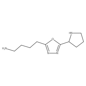 1,3,4-Oxadiazole-2-butanamine, 5-(2-pyrrolidinyl)-结构式