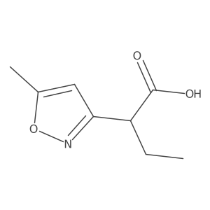 2-(5-Methyl-1,2-oxazol-3-yl)butanoic acid Structure