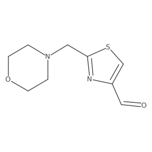 2-[(Morpholin-4-yl)methyl]-1,3-thiazole-4-carbaldehyde Structure