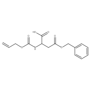 (2S)-4-(benzyloxy)-4-oxo-2-{[(prop-2-en-1-yloxy)carbonyl]amino}butanoic acid结构式