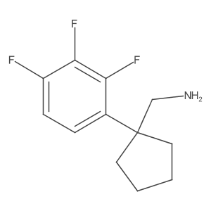 [1-(2,3,4-Trifluorophenyl)cyclopentyl]methanamine结构式