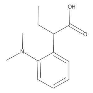 2-[2-(Dimethylamino)phenyl]butanoic acid结构式