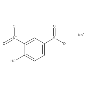 Sodium 4-hydroxy-3-nitrobenzene-1-sulfinate结构式