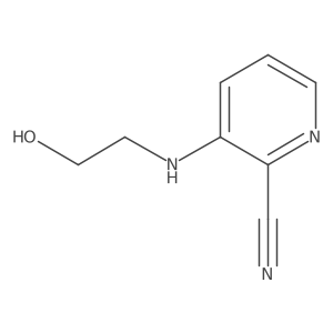 3-[(2-Hydroxyethyl)amino]-2-pyridinecarbonitrile结构式