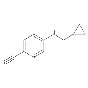 5-[(Cyclopropylmethyl)amino]pyridine-2-carbonitrile Structure
