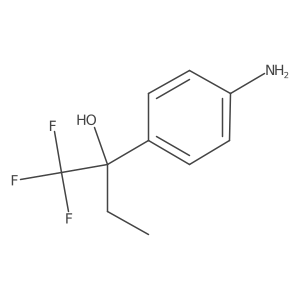 2-(4-Aminophenyl)-1,1,1-trifluorobutan-2-ol结构式