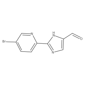 2-(5-Bromo-2-pyridyl)imidazole-5-carbaldehyde结构式