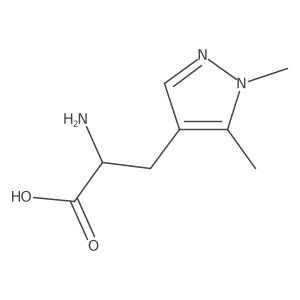 (S)-2-Amino-3-(1,5-dimethyl-1H-pyrazol-4-yl)propanoic acid结构式