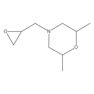 (2R,6S)-2,6-Dimethyl-4-(oxiran-2-ylmethyl)morpholine结构式