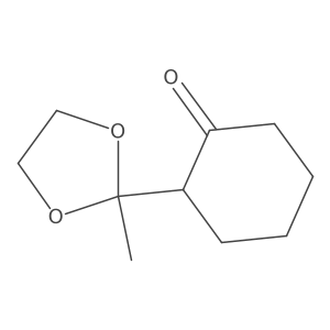 2-(2-Methyl-1,3-dioxolan-2-yl)cyclohexanone结构式