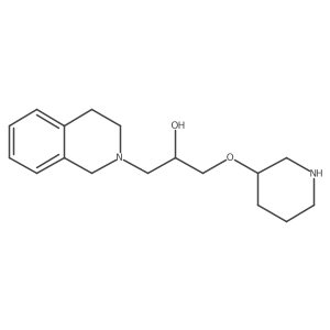 1-(3,4-dihydroisoquinolin-2(1H)-yl)-3-(piperidin-3-yloxy)propan-2-ol Structure