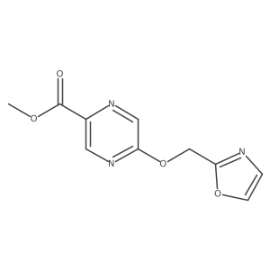 Methyl 5-(oxazol-2-ylmethoxy)pyrazine-2-carboxylate结构式