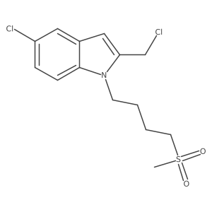 5-chloro-2-(chloromethyl)-1-[4-(methylsulfonyl)butyl]-1H-indole Structure