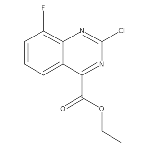 Ethyl 2-chloro-8-fluoroquinazoline-4-carboxylate Structure