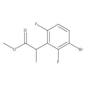 Methyl 2-(3-bromo-2,6-difluorophenyl)propanoate Structure