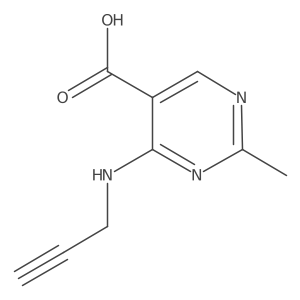2-Methyl-4-[(prop-2-yn-1-yl)amino]pyrimidine-5-carboxylic acid Structure