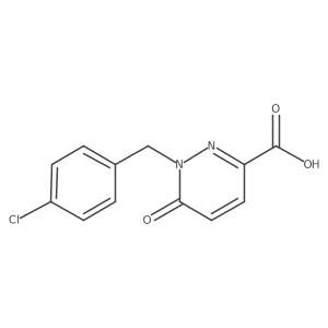 1-[(4-Chlorophenyl)methyl]-1,6-dihydro-6-oxo-3-pyridazinecarboxylic acid结构式