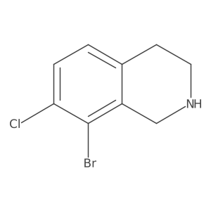 8-Bromo-7-chloro-1,2,3,4-tetrahydroisoquinoline Structure