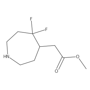 Methyl 2-(5,5-difluoroazepan-4-yl)acetate Structure
