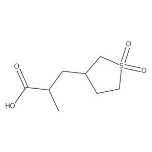 3-(1,1-Dioxo-1lambda6-thiolan-3-yl)-2-methylpropanoic acid结构式