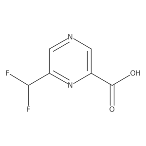6-(Difluoromethyl)pyrazine-2-carboxylic acid Structure