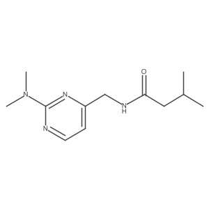 N-((2-(dimethylamino)pyrimidin-4-yl)methyl)-3-methylbutanamide Structure
