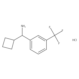 Cyclobutyl[3-(trifluoromethyl)phenyl]methanamine hydrochloride结构式
