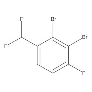 2,3-Dibromo-4-fluorobenzodifluoride结构式