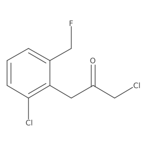 1-Chloro-3-(2-chloro-6-(fluoromethyl)phenyl)propan-2-one结构式