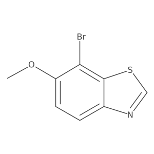 7-Bromo-6-methoxybenzo[d]thiazole结构式