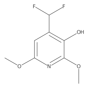 4-(Difluoromethyl)-2,6-dimethoxypyridin-3-ol Structure