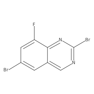 2,6-Dibromo-8-fluoroquinazoline Structure