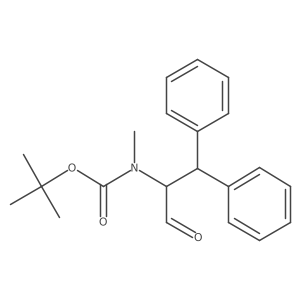 (1-Formyl-2,2-diphenyl-ethyl)-methyl-carbamic acid tert-butyl ester结构式