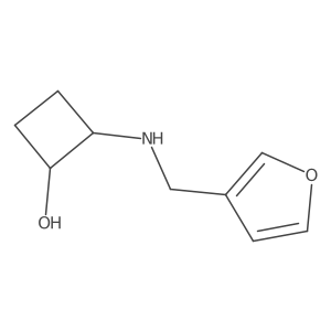 trans-2-{[(Furan-3-yl)methyl]amino}cyclobutan-1-ol Structure