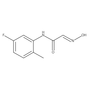 (2E)-N-(5-fluoro-2-methylphenyl)-2-(N-hydroxyimino)acetamide结构式