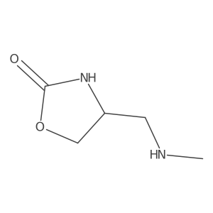 4-[(Methylamino)methyl]-1,3-oxazolidin-2-one Structure