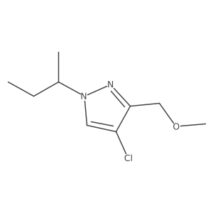 1-sec-butyl-4-chloro-3-(methoxymethyl)-1H-pyrazole Structure
