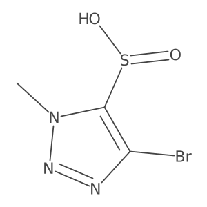 4-Bromo-1-methyl-1H-1,2,3-triazole-5-sulfinic acid Structure
