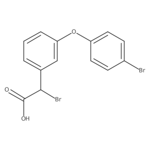 2-Bromo-2-[3-(4-bromophenoxy)phenyl]acetic acid结构式
