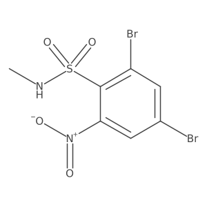 2,4-dibromo-N-methyl-6-nitrobenzene-1-sulfonamide结构式