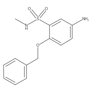 5-amino-2-(benzyloxy)-N-methylbenzene-1-sulfonamide Structure