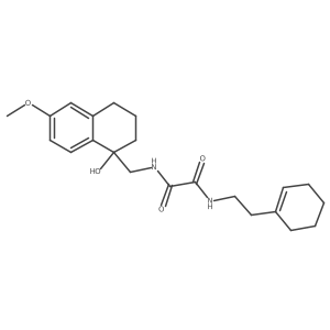 N1-(2-(cyclohex-1-en-1-yl)ethyl)-N2-((1-hydroxy-6-methoxy-1,2,3,4-tetrahydronaphthalen-1-yl)methyl)oxalamide结构式