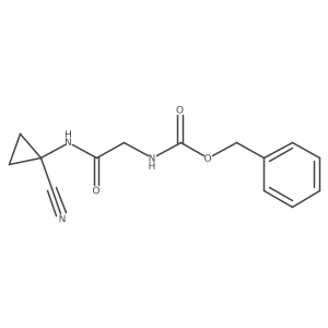 benzyl N-{[(1-cyanocyclopropyl)carbamoyl]methyl}carbamate Structure