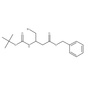 Benzyl (R)-4-bromo-3-((tert-butoxycarbonyl)amino)butanoate Structure