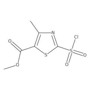 Methyl 2-(chlorosulfonyl)-4-methylthiazole-5-carboxylate Structure
