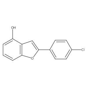 2-(4-Chlorophenyl)benzofuran-4-OL Structure
