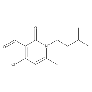 4-Chloro-1-isopentyl-6-methyl-2-oxo-1,2-dihydropyridine-3-carbaldehyde结构式