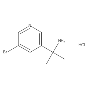 2-(5-Bromopyridin-3-YL)propan-2-amine hcl Structure