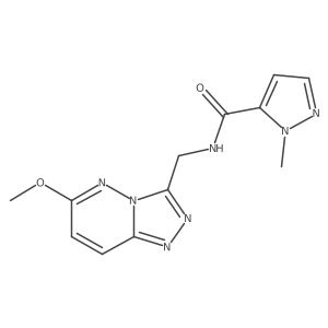 N-((6-methoxy-[1,2,4]triazolo[4,3-b]pyridazin-3-yl)methyl)-1-methyl-1H-pyrazole-5-carboxamide结构式