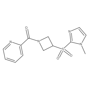 (3-((1-methyl-1H-imidazol-2-yl)sulfonyl)azetidin-1-yl)(pyridin-2-yl)methanone Structure
